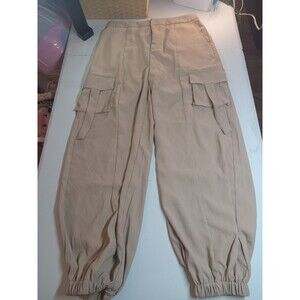 Harlem's Fashion Row x Megan Renee Women's Twill Cargo Pant Sand, Medium
